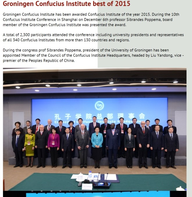 groningen confucius institute awarded